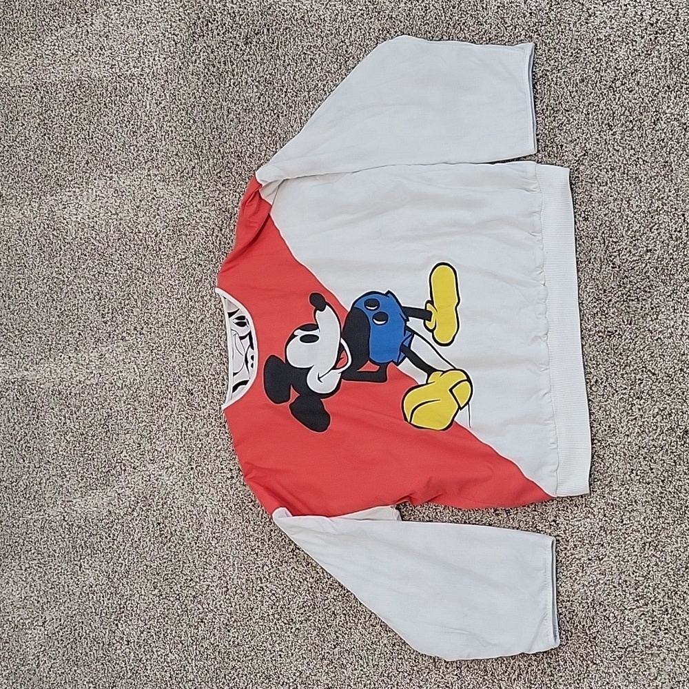 Rare vintage mickey mouse Disney sweatshirt Reversable!!!